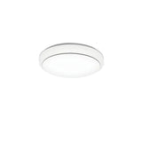 Stylish White Round Dimmable LED Flush Mount Light Image - 6