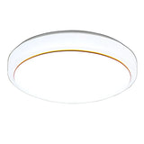 Stylish White Round Dimmable LED Flush Mount Light Image - 7