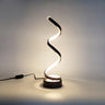 Stylish White Spiral LED Bedroom Night Table Lamp Image - 7