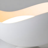 Stylish White Wave Dome LED Flush Mount Ceiling Light Image - 14