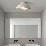 Stylish White Wave Dome LED Flush Mount Ceiling Light Image - 16