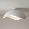 Stylish White Wave Dome LED Flush Mount Ceiling Light Image - 7