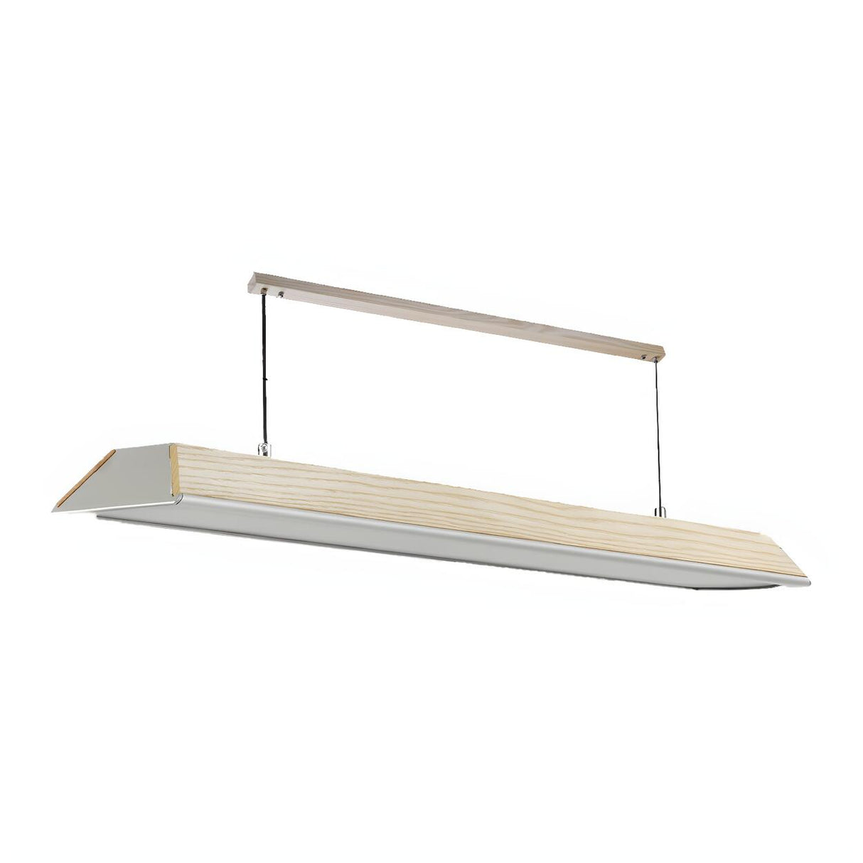 Stylish Wooden Linear Adjustable Island Pendant Light Image - 6