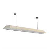 Stylish Wooden Linear Adjustable Island Pendant Light Image - 7