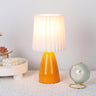 Stylish Yellow Tapered Base Pillar Shade Table Lamp Image - 1