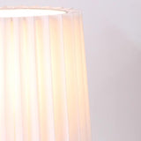 Stylish Yellow Tapered Base Pillar Shade Table Lamp Image - 6