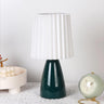 Stylish Yellow Tapered Base Pillar Shade Table Lamp Image - 8