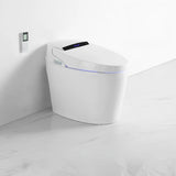 Super Vortex Siphon Elongated Antimicrobial Seat Toilet Image - 3