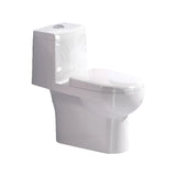 Super Vortex Siphon Flush Efficient Elongated White Toilet Image - 8