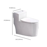 Super Vortex Siphon Flush Efficient Elongated White Toilet Image - 27