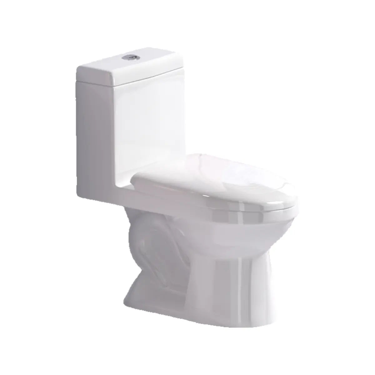 Super Vortex Siphon Flush Efficient Elongated White Toilet Image - 10