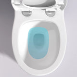 Super Vortex Siphon Flush Efficient Elongated White Toilet Image - 5