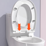 Super Vortex Siphon Flush Efficient Elongated White Toilet Image - 12