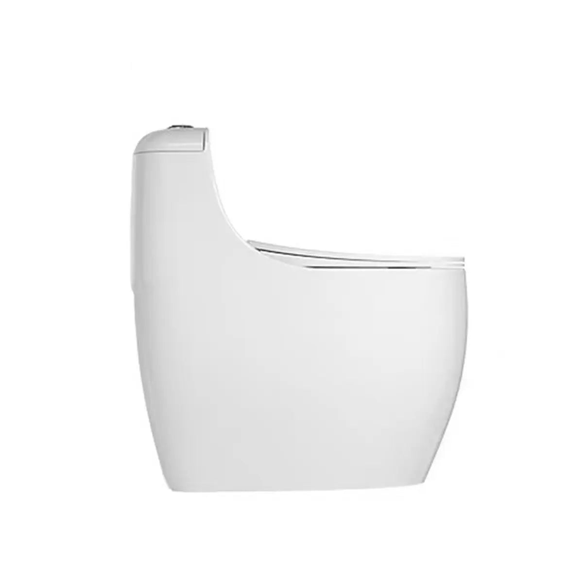 Super Vortex Siphon Flush Oval Ceramic White Compact Toilet Image - 7