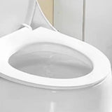 Super Vortex Siphon Flush Oval Ceramic White Compact Toilet Image - 9