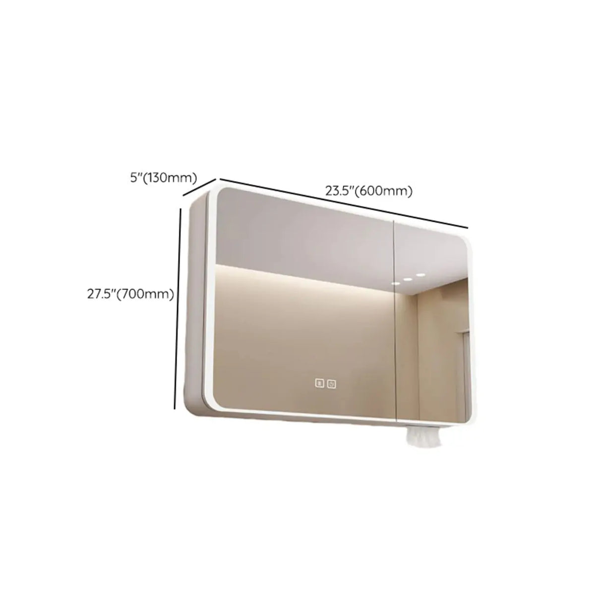 Surface Mounted Soft Close Door Hinges Medicine Cabinet Image - 13