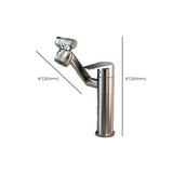 Swivel Design Brass Rectangular Silver Bathroom Sink Faucet Image - 20