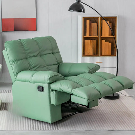 Swivel Glider Base Single Relax Recliner Olive Green Image - 1