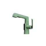 Swivel Spout Aerator Included Gooseneck Green Faucet Image - 7