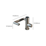 Swivel Spout Low Arc Stainless Steel Gun Grey Sink Faucet #size