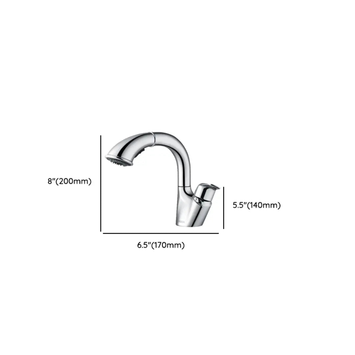 Swivel Spout Touch Low Arc Nickel Finish Bathroom Faucet Image - 11