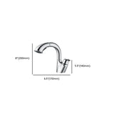 Swivel Spout Touch Low Arc Nickel Finish Bathroom Faucet Image - 11