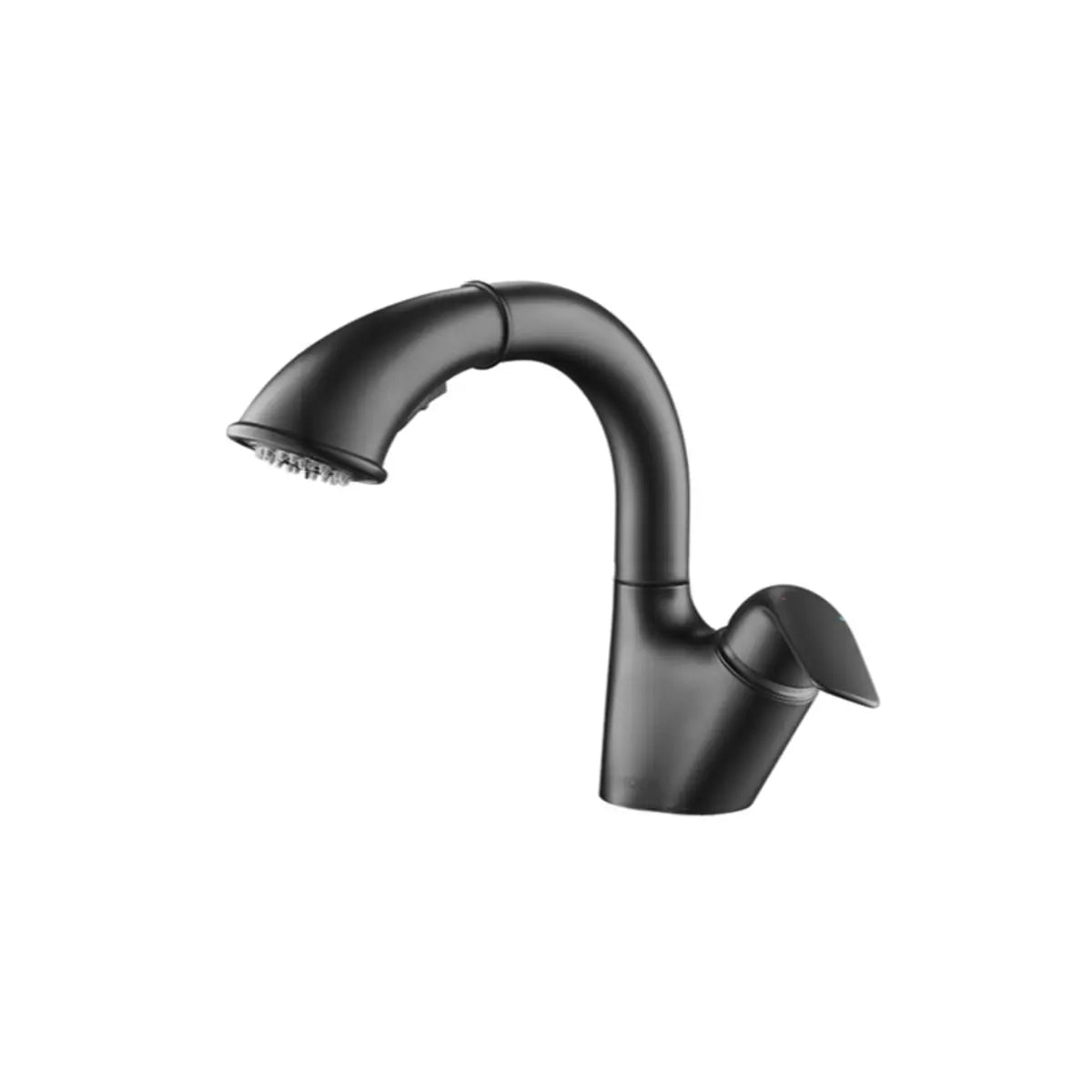 Swivel Spout Touch Low Arc Nickel Finish Bathroom Faucet Image - 5