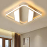 Symmetrical Square Trapezoid LED Flush Mount Light Image - 5