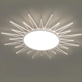 Symmetrical Sunburst LED Flush Mount Light Living Room Image - 14