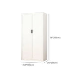 Tall White Alloy Wardrobe with Shelves and Drawers #size