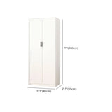 Tall White Alloy Wardrobe with Shelves and Drawers Image - 20