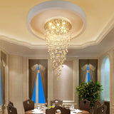 Teardrop Luxury Crystal Flush Mount Light Dining Room Image - 1