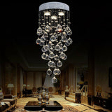 Teardrop Luxury Crystal Flush Mount Light Dining Room Image - 14