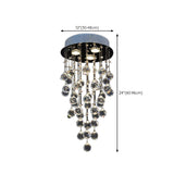 Teardrop Luxury Crystal Flush Mount Light Dining Room #size