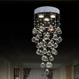 Teardrop Luxury Crystal Flush Mount Light Dining Room Image - 2