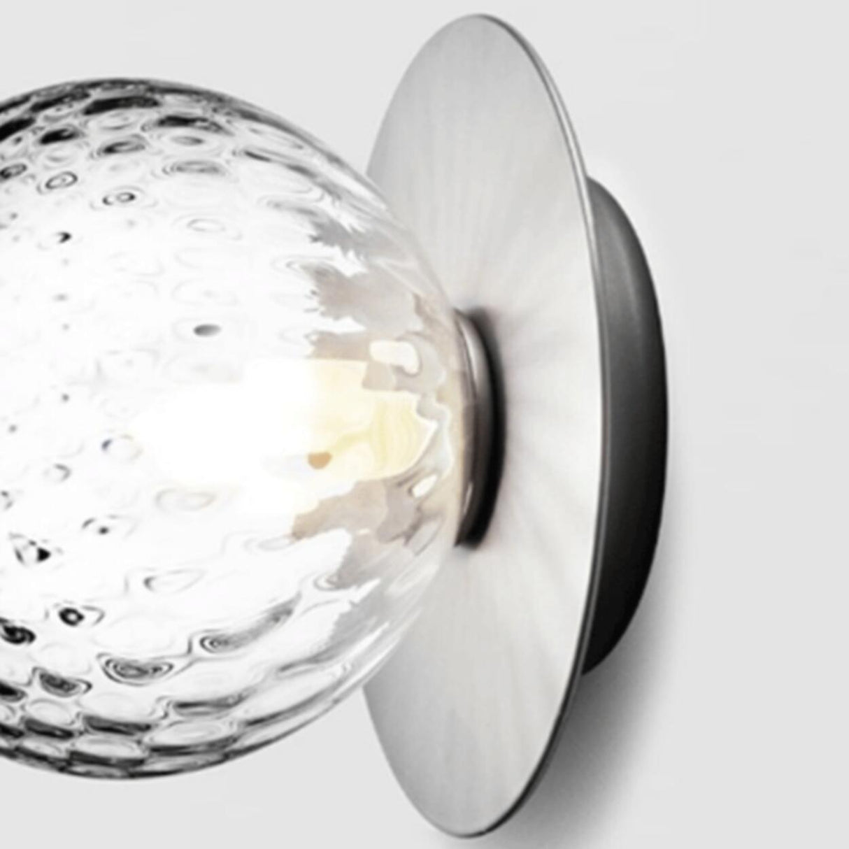 Textured Glass White Globe Vanity Light Fixture Image - 11