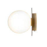 Textured Glass White Globe Vanity Light Fixture Image - 7