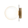 Textured Glass White Globe Vanity Light Fixture Image - 7