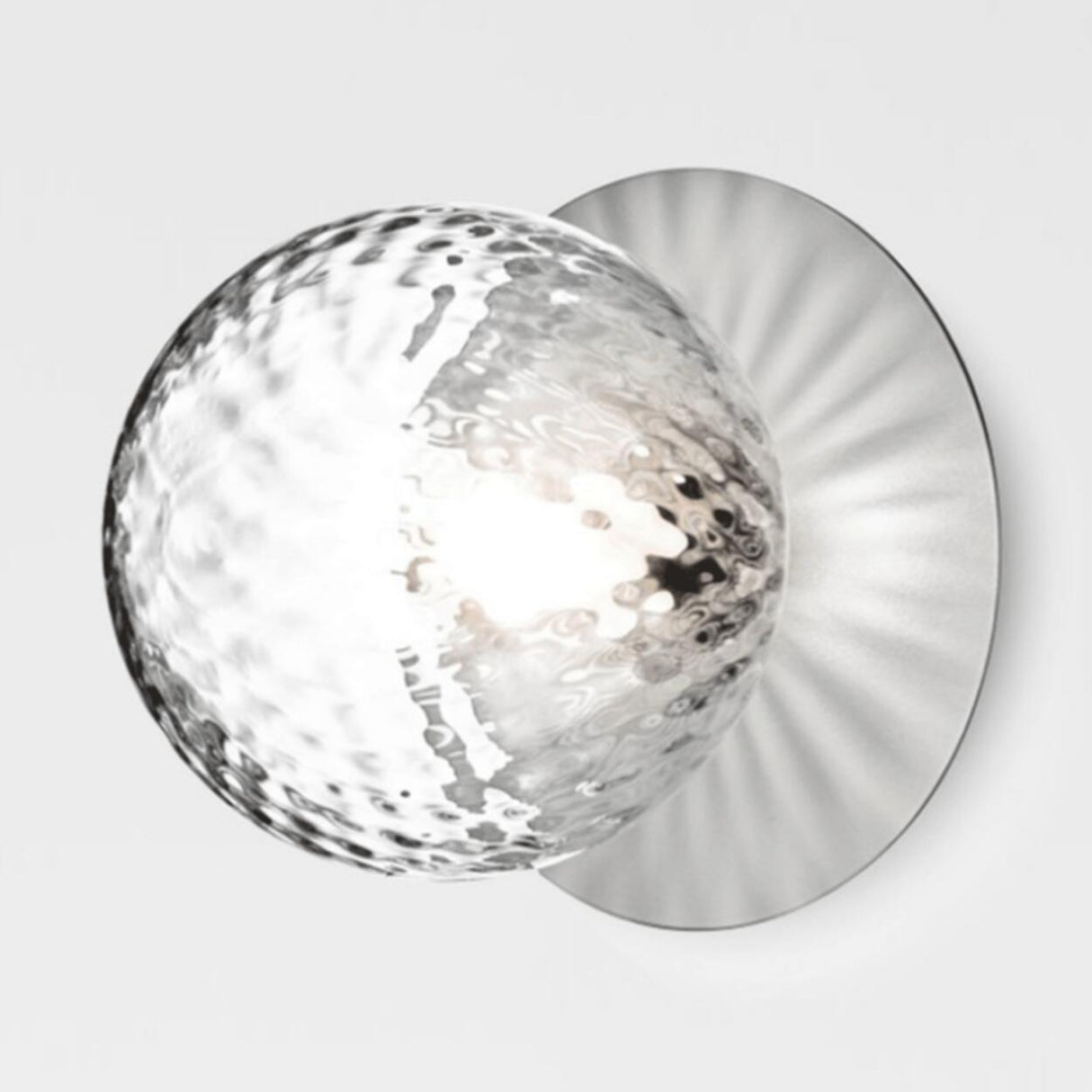 Textured Glass White Globe Vanity Light Fixture Image - 8