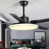 Third Gear Flush Mounted 5 Blades Ceiling Fan Light Image - 18