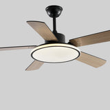 Third Gear Flush Mounted 5 Blades Ceiling Fan Light Image - 6