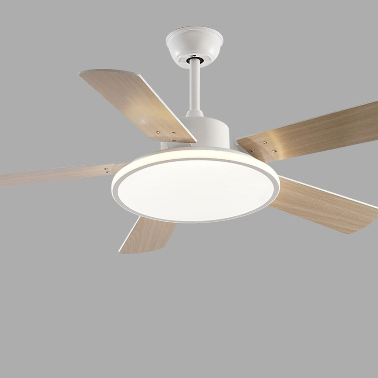 Third Gear Flush Mounted 5 Blades Ceiling Fan Light Image - 7