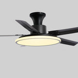 Third Gear Flush Mounted 5 Blades Ceiling Fan Light Image - 9