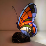 Tiffany Creative Colorful Butterfly Glass Table Lamp Image - 3