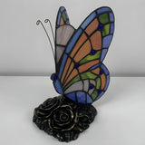 Tiffany Creative Colorful Butterfly Glass Table Lamp Image - 4