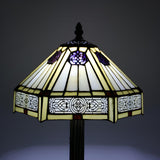 Tiffany Dragonfly Painted Umbrella Glass Table Lamp Image - 11