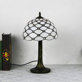 Tiffany Dragonfly Painted Umbrella Glass Table Lamp Image - 13