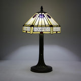 Tiffany Dragonfly Painted Umbrella Glass Table Lamp Image - 5