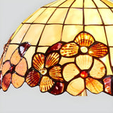 Tiffany Flower Glass Dome Umbrella Decor Table Lamp Image - 13