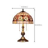 Tiffany Flower Glass Dome Umbrella Decor Table Lamp Image - 20